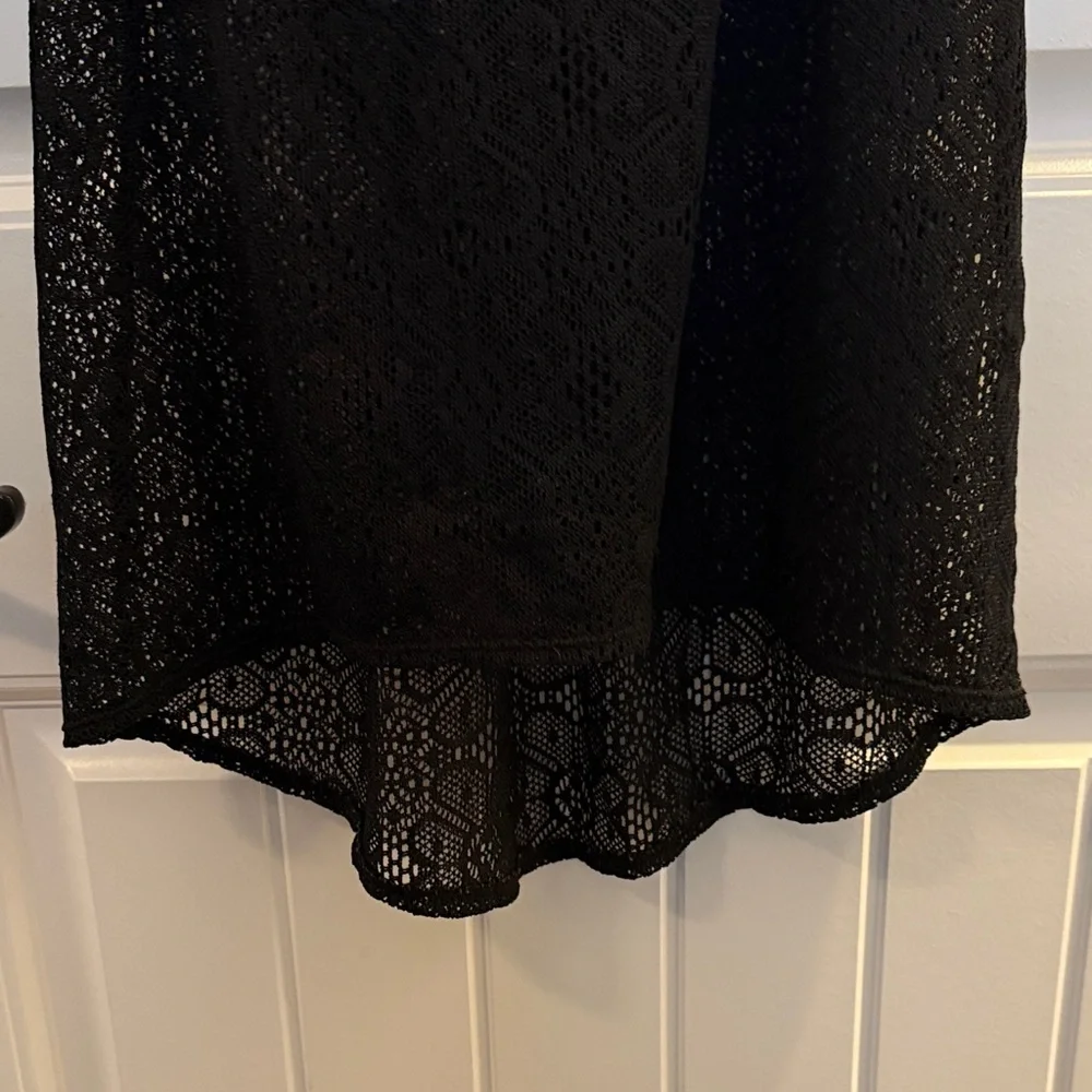 OP Black Lace Swim Coverup (S) - Picture 3 of 7